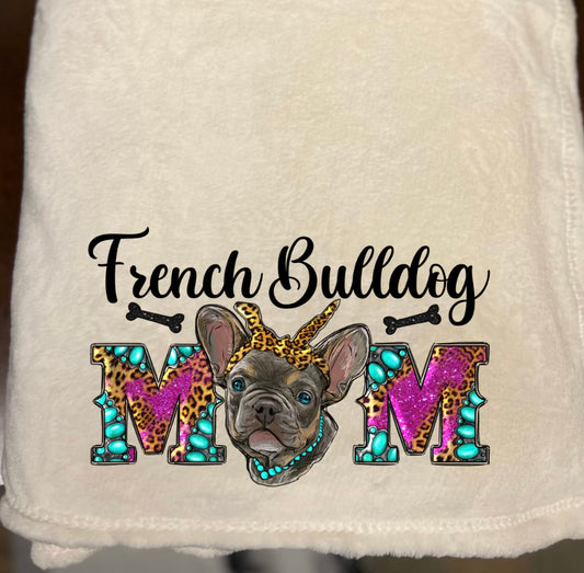 French Bulldog Mom Blanket