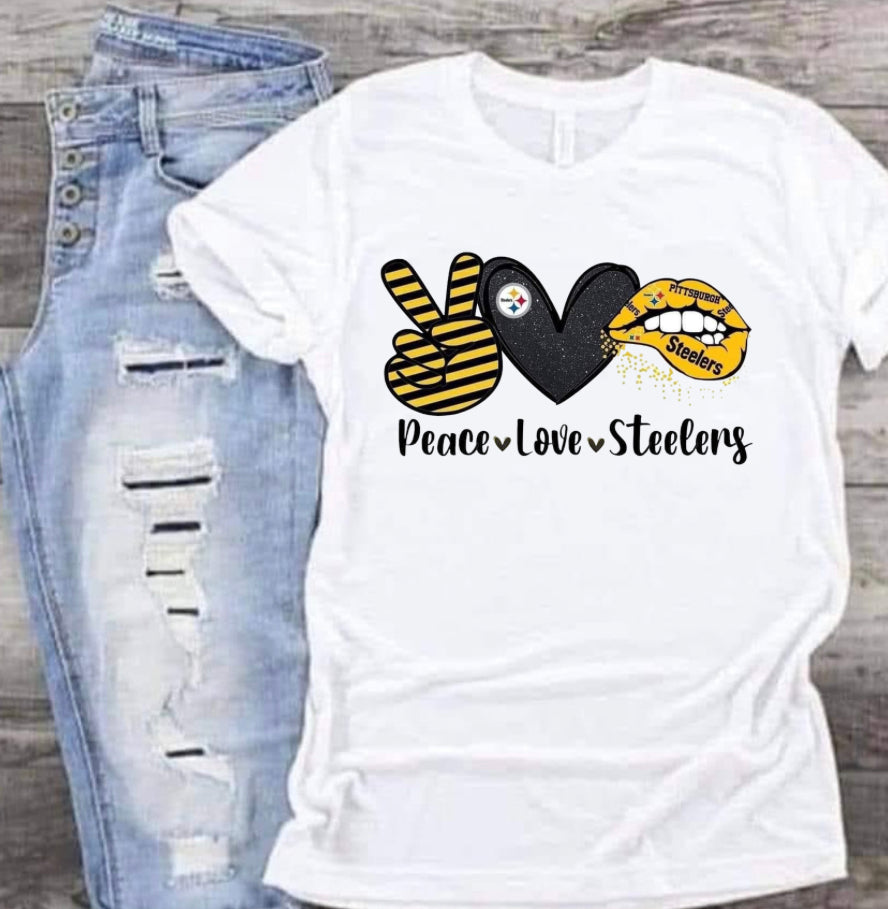 Peace Love Steelers Tee