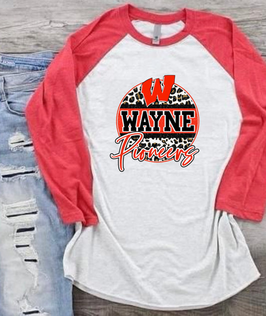 Wayne Pioneers Raglan Tee