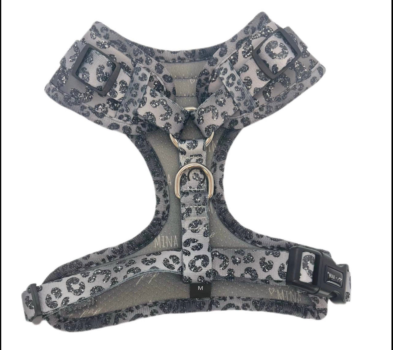 Silver Ombré Cheetah Adjustable Harness