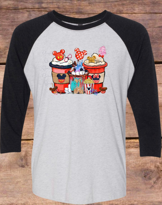 Mickey/Minnie Raglan Tee