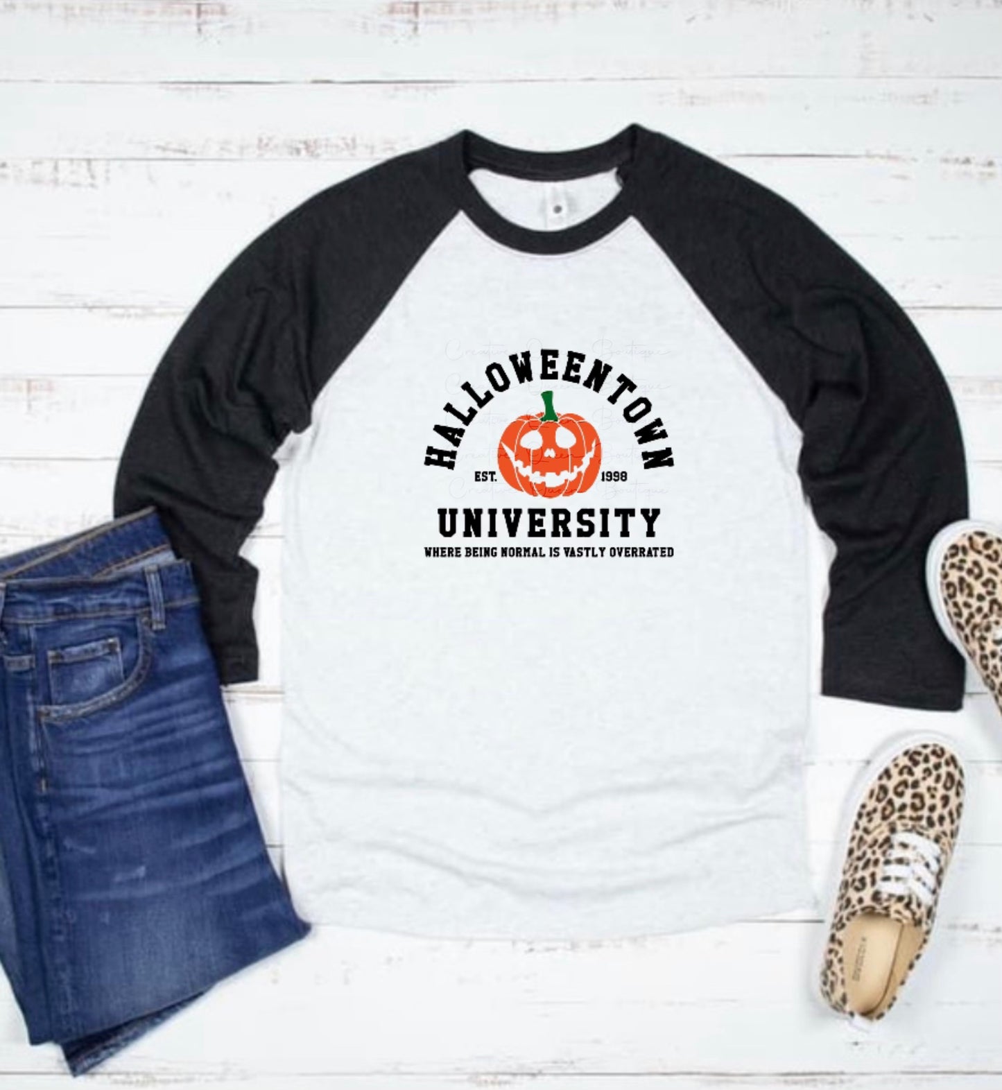 Halloweentown University Raglan Tee