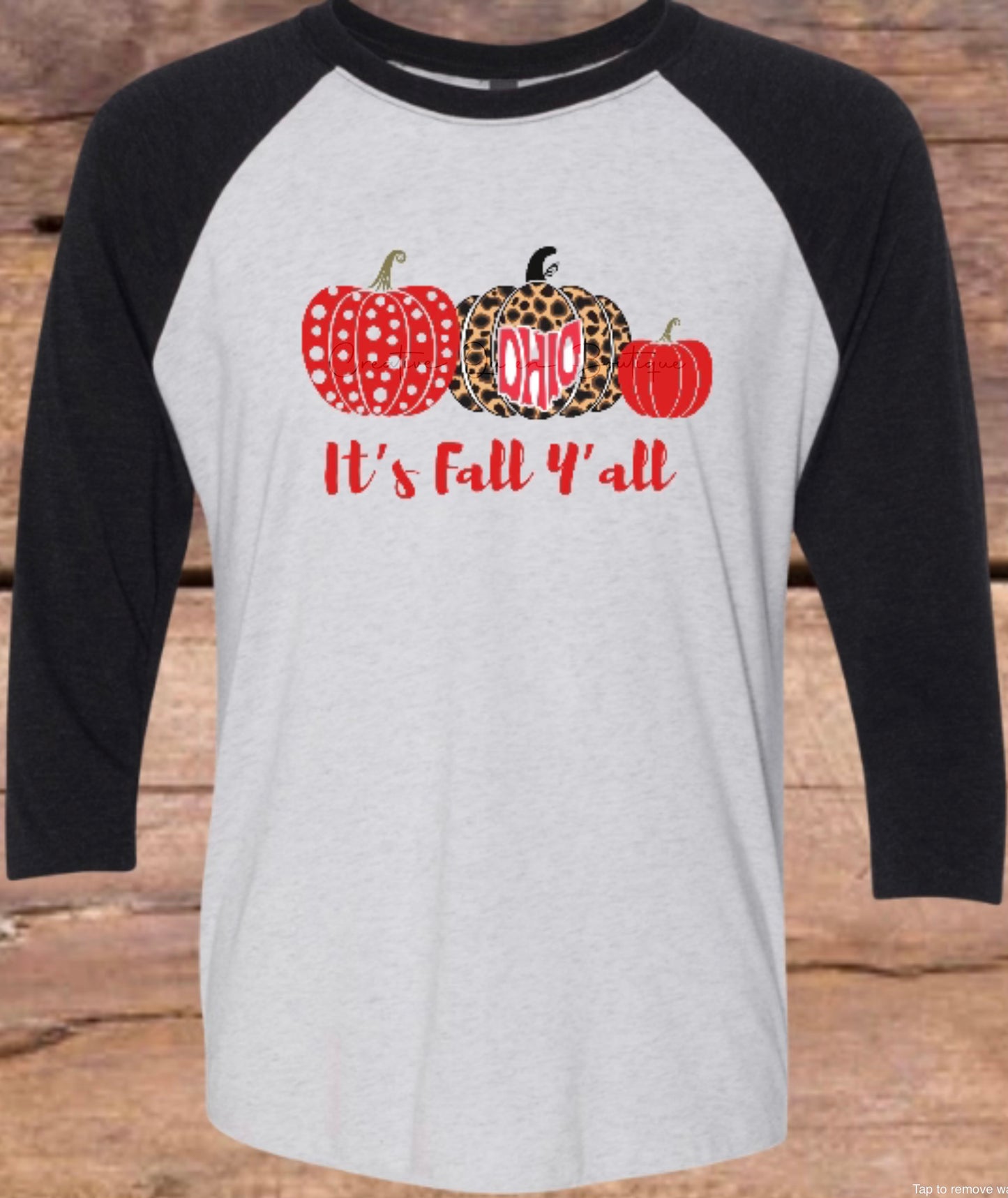 Ohio Pumpkin Raglan Tee