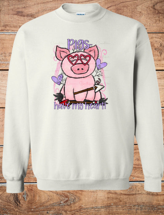 Valentine Pig Crewneck