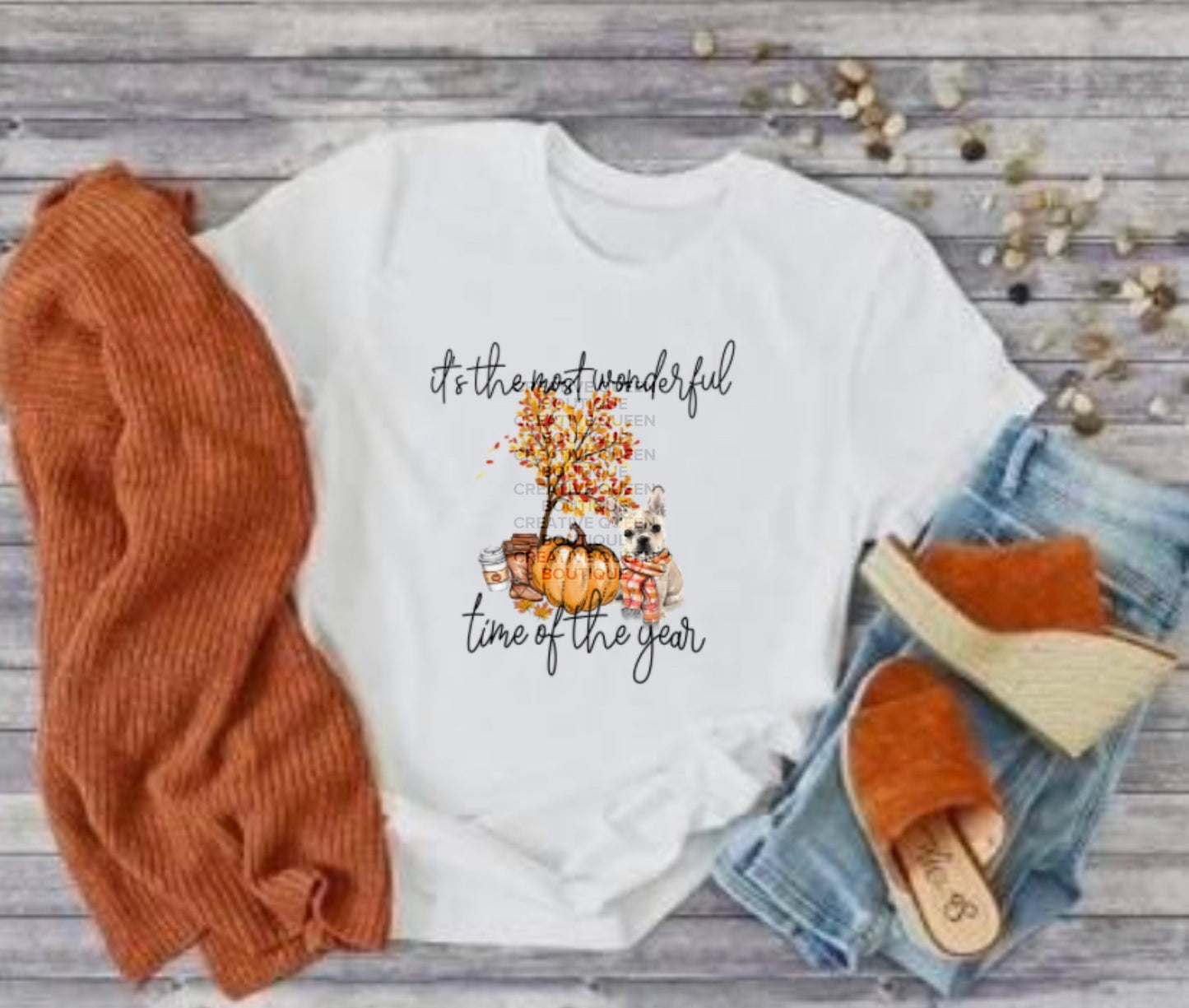 Fall Frenchie Tee CHOOSE FRENCHIE