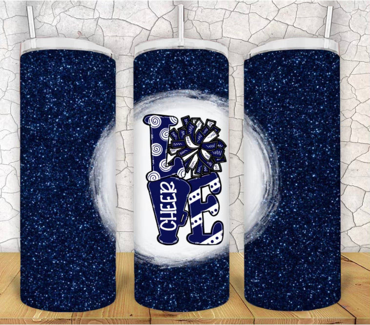 20oz Cheer Tumbler CHOOSE YOUR COLOR