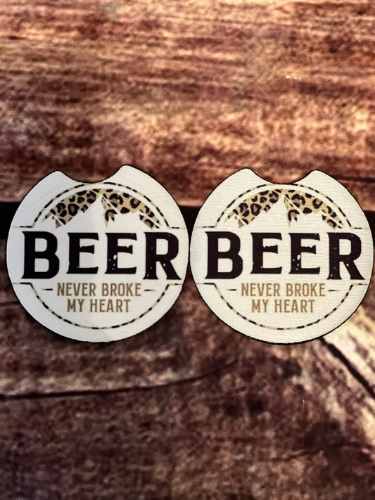 Beer Never Broke My Heart Coasters