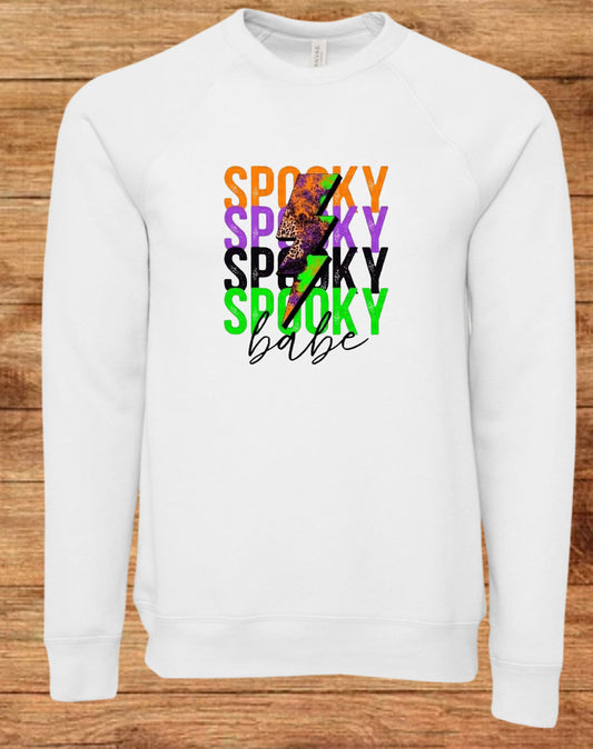 Spooky Babe Sponge Fleece Crewneck