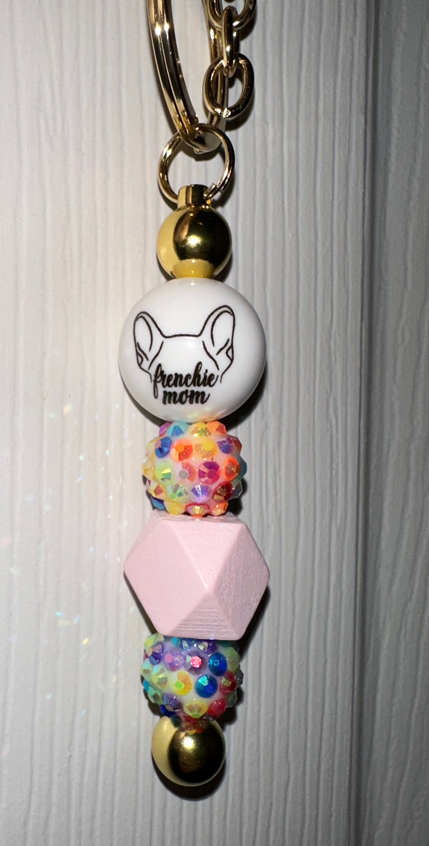 Frenchie Mom Keychain