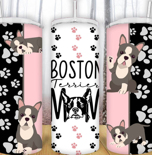 20oz Boston Terrier Mom Tumbler