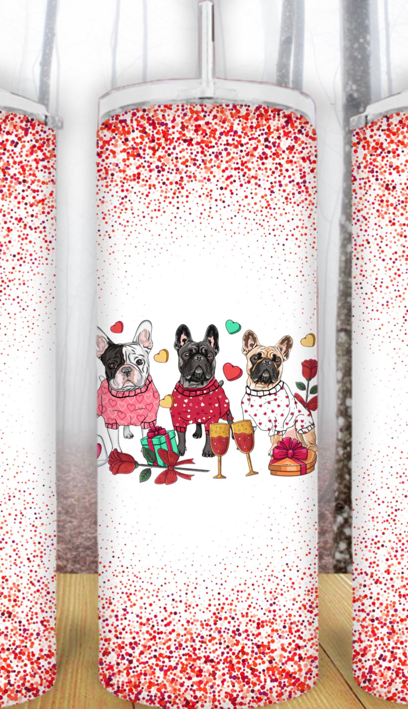 20oz French Bulldog Tumbler