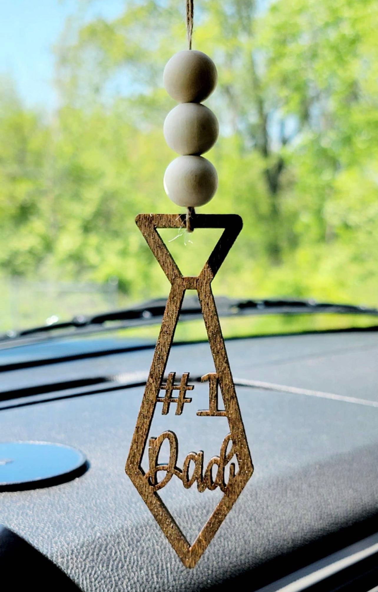 #1 Dad Car Charm