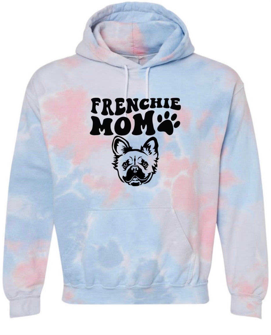 Tie Dye Frenchie Mom Hoodie