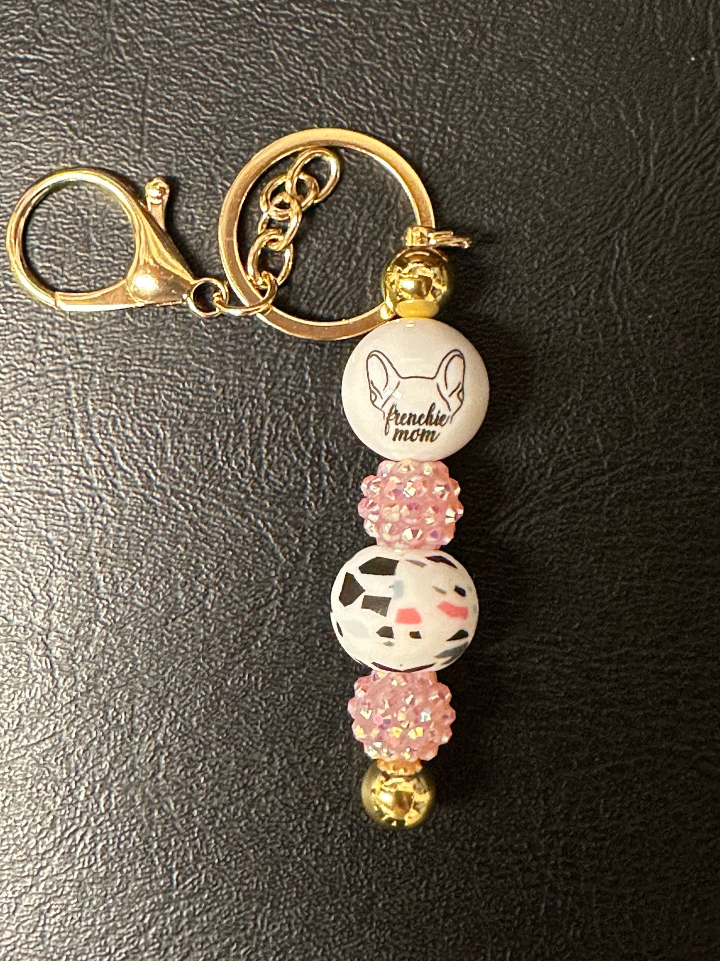 Frenchie Mom Keychain