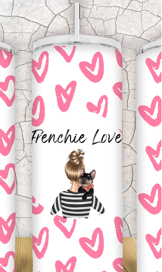 20oz Frenchie Love Tumbler