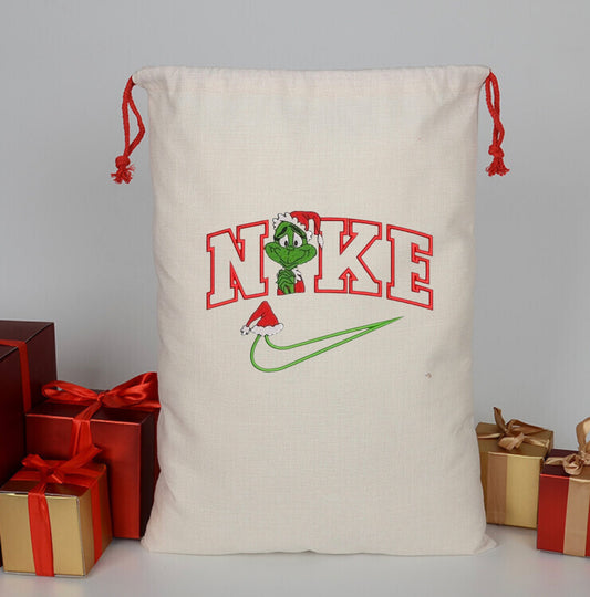 Grinch Santa Bag