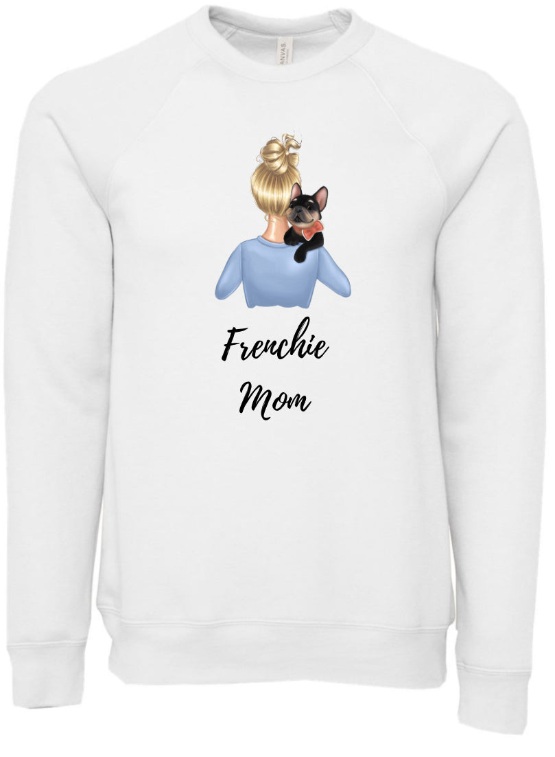 Frenchie Mom Sponge Fleece Crewneck