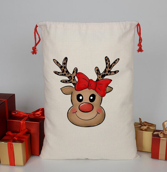 Reindeer Santa Bag