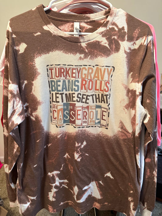 Turkey Gravy Beans Rolls Long Sleeve Tee