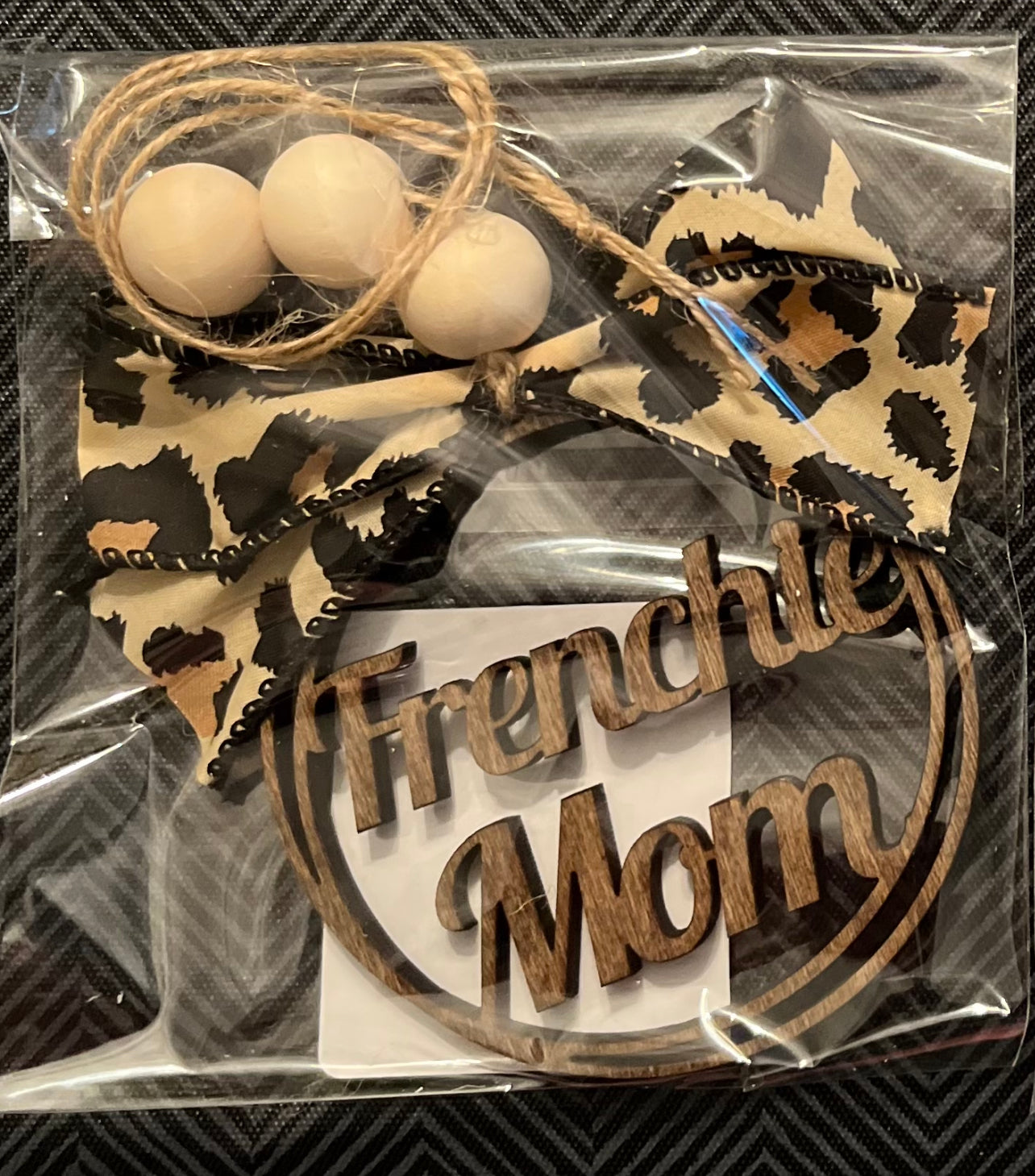 Frenchie Mom Car Charm