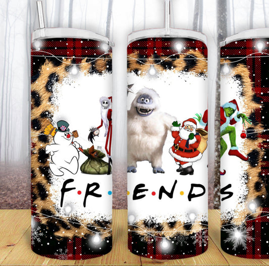 20oz Holiday Friends Christmas Tumbler