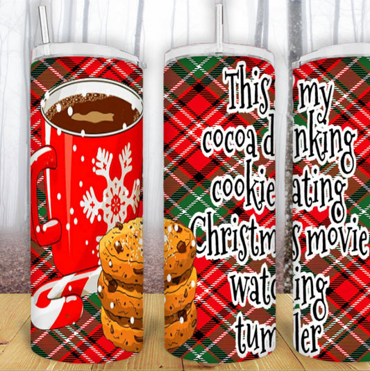 20oz Cocoa Cookies Christmas Movie Tumbler