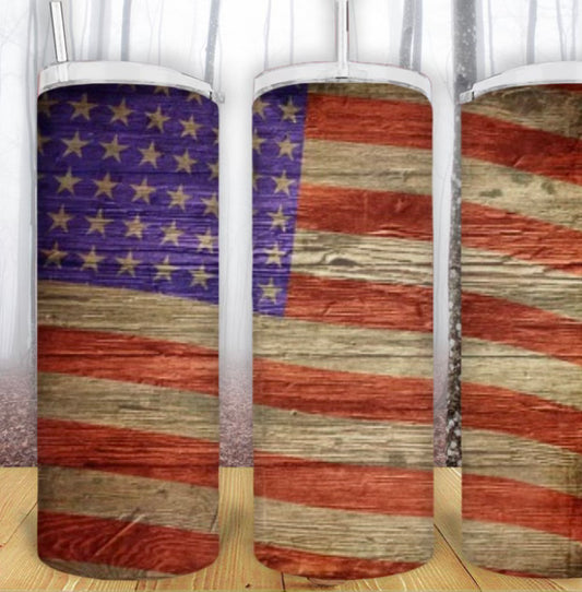 20oz American Flag Tumbler