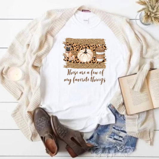 Favorite Things Frenchie Pumpkin Coffee Tee