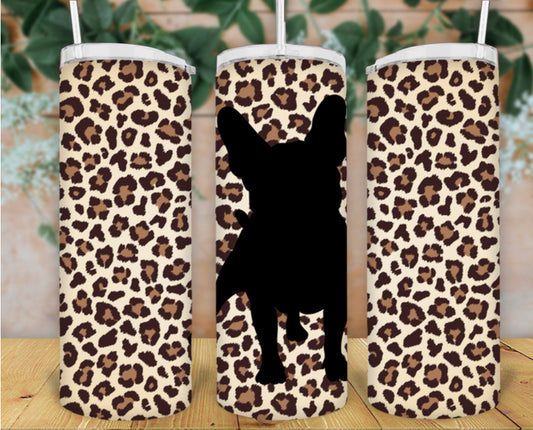 20oz Leopard Frenchie Tumbler