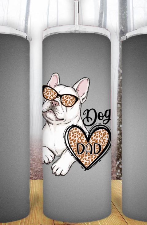 20oz Dog Dad Frenchie Tumbler