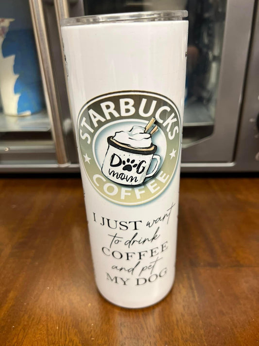 20oz Starbucks Dog Mom Tumbler