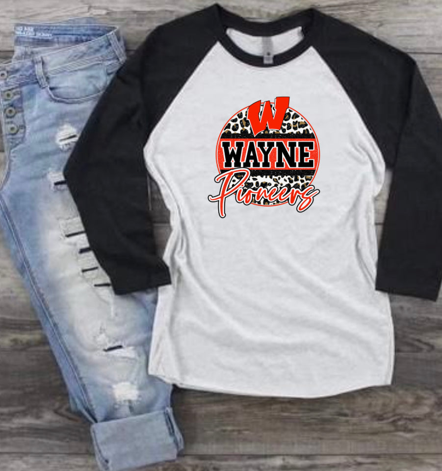 Wayne Pioneers Raglan Tee