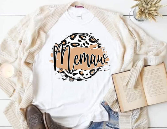 Cheetah Memaw Tee