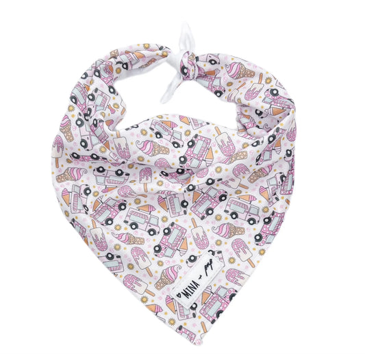 Ice Cream Dreams Tie-On Bandana