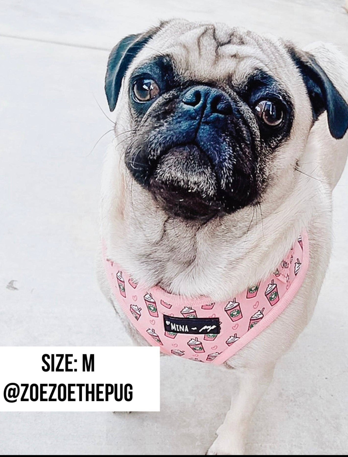 Pupshake Pink Adjustable Harness