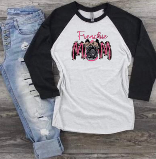 Frenchie Mom Raglan Tee