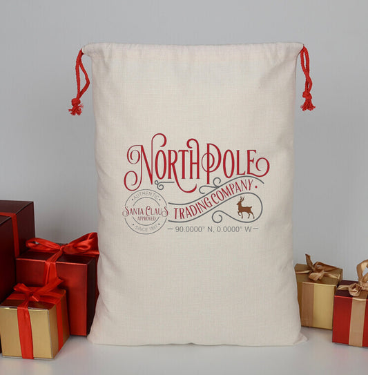 North Pole Santa Bag