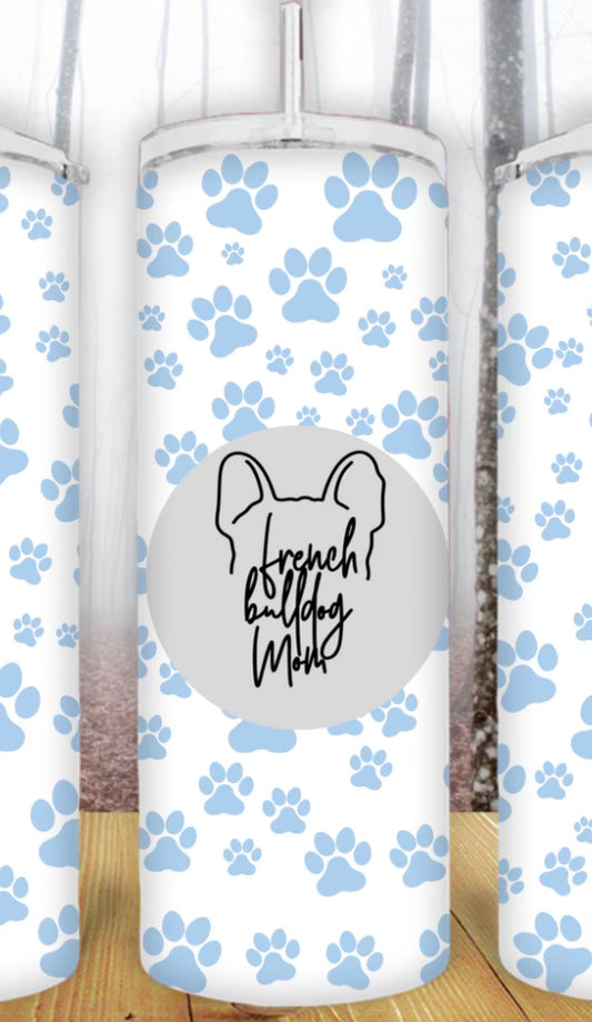 20oz French Bulldog Mom Tumbler