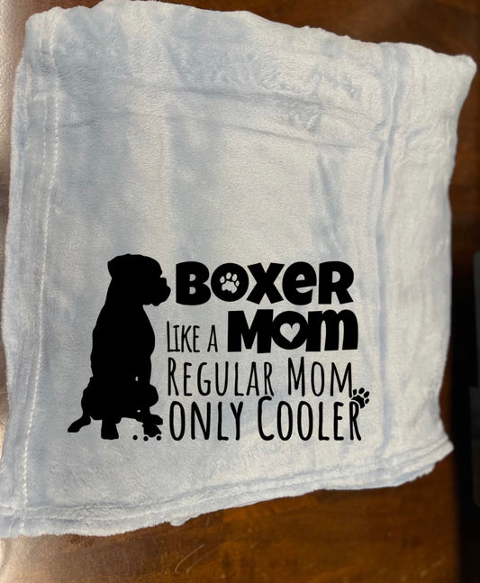 Boxer Mom Blanket