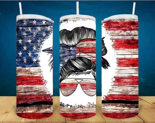 20oz American Flag Tumbler