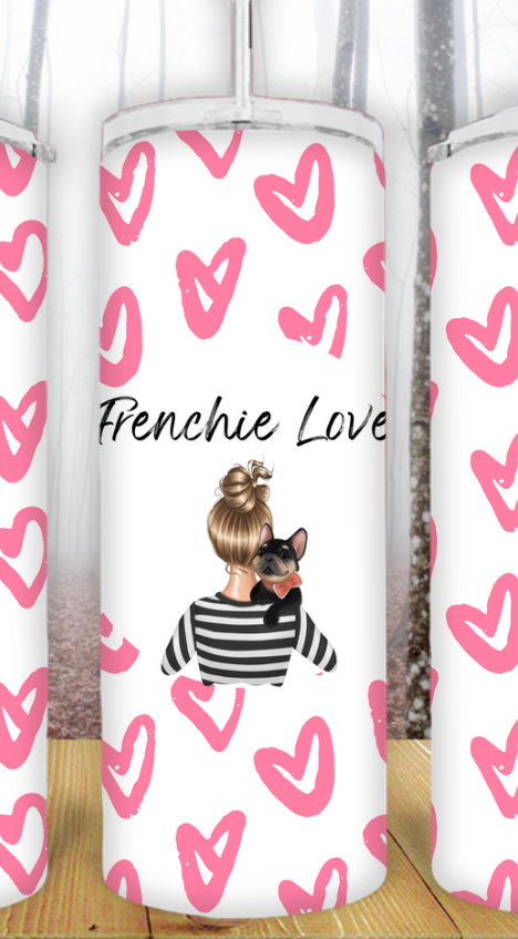 20oz Frenchie Love Tumbler