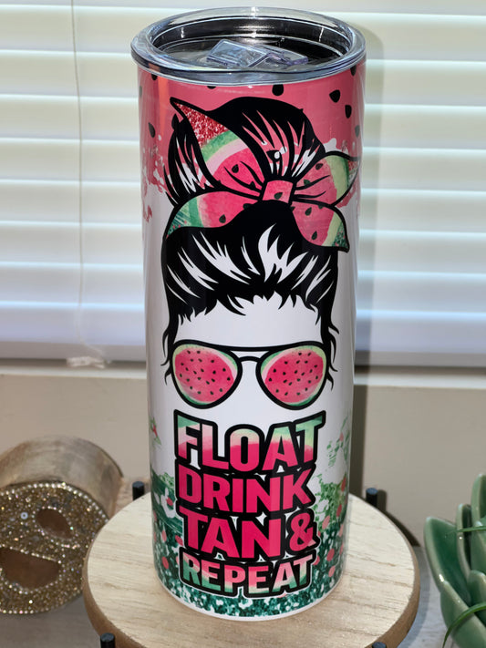 20oz Float Drink Tan & Repeat Tumbler