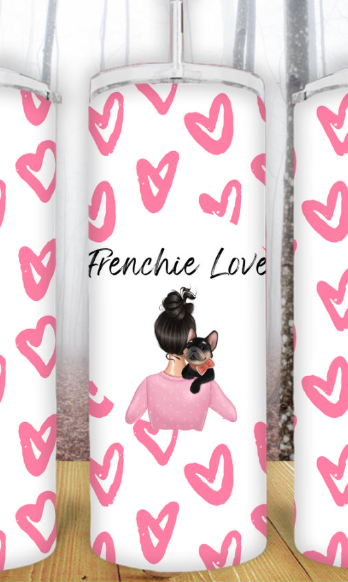 20oz Frenchie Love Tumbler