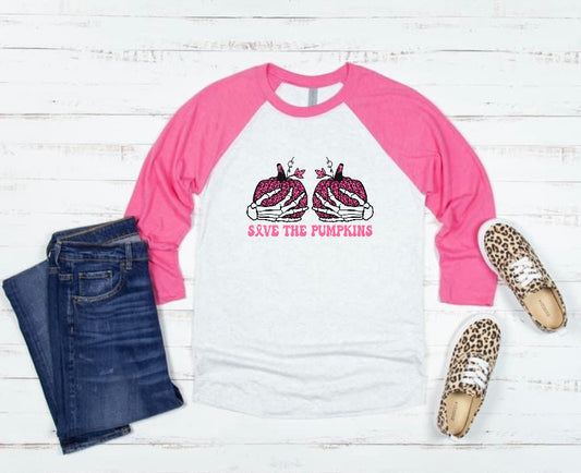 Save the Pumpkins Raglan Tee