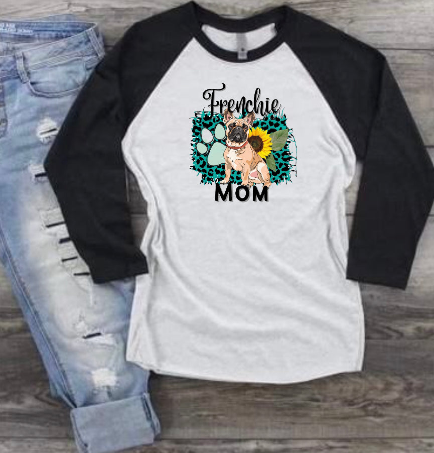 Frenchie Mom Raglan Tee