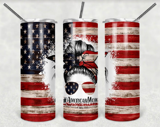 20oz American Mom Tumbler