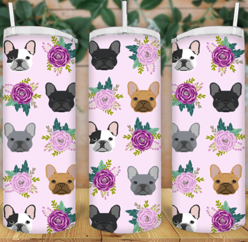 20oz Frenchie Tumbler TWO OPTIONS