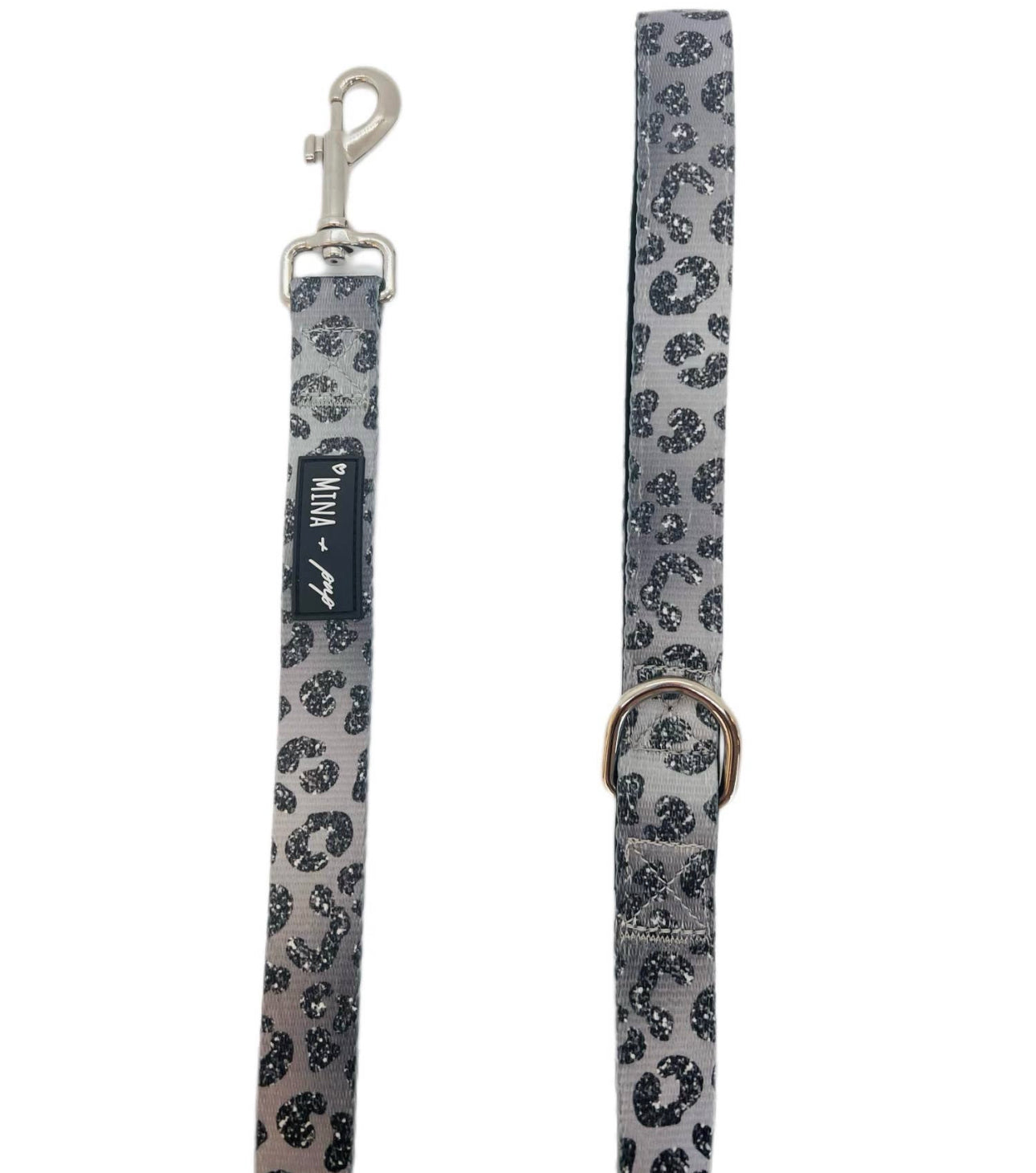 Silver Ombré Cheetah Leash