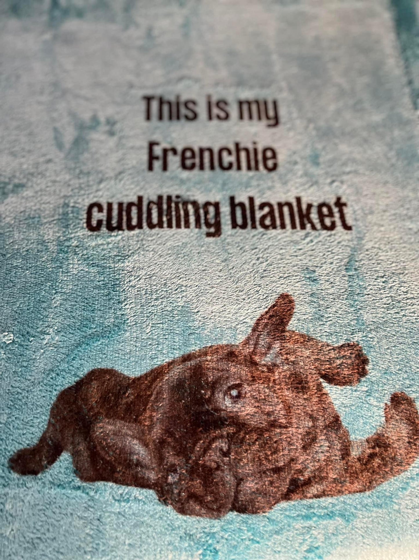 This Is My Frenchie Cuddling Blanket