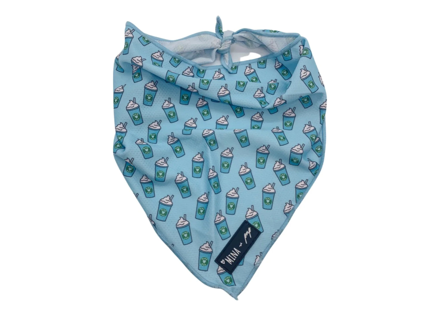 Pupshake Blue Tie On Bandana